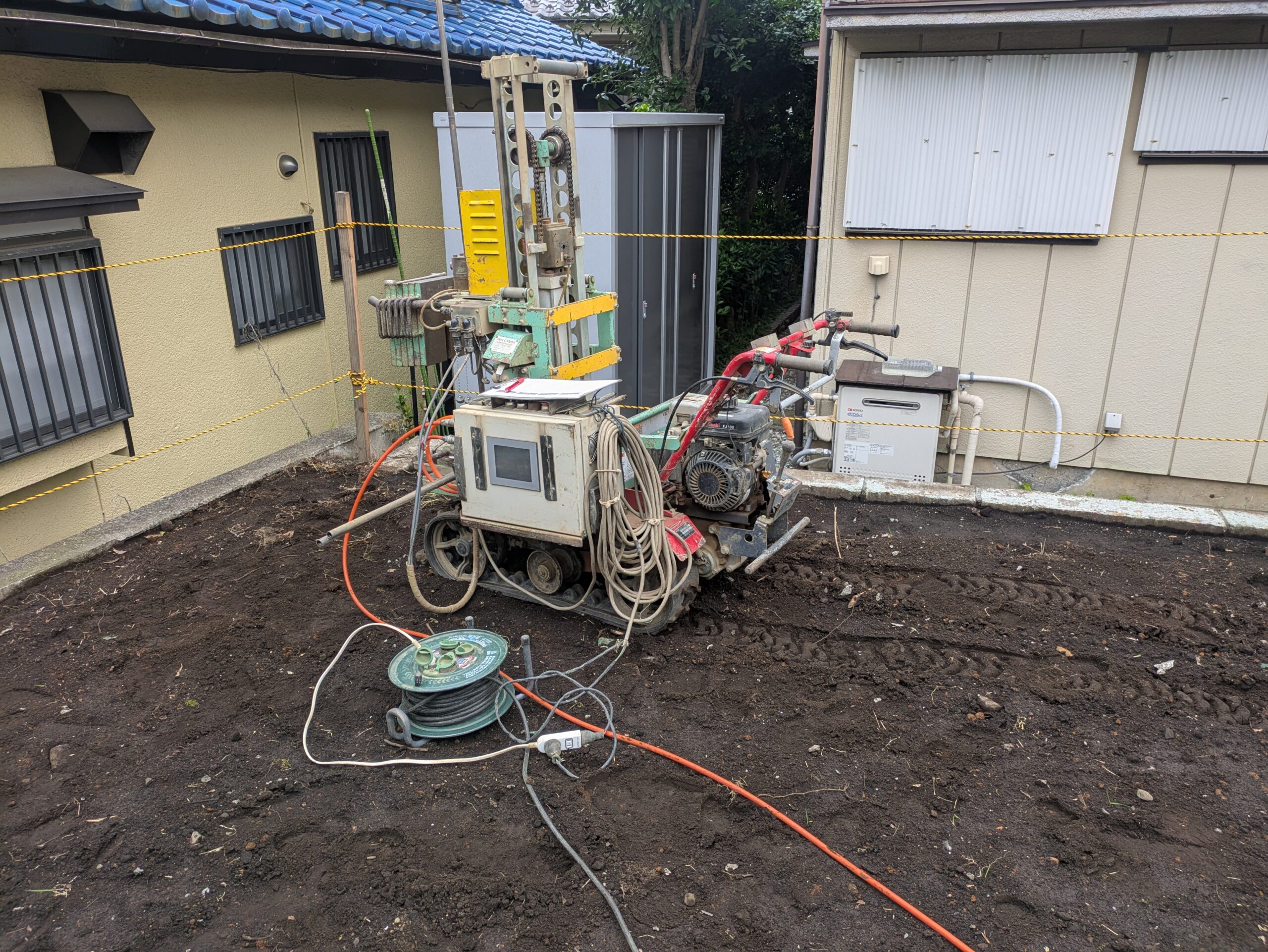 S様邸　地盤調査を行いました。