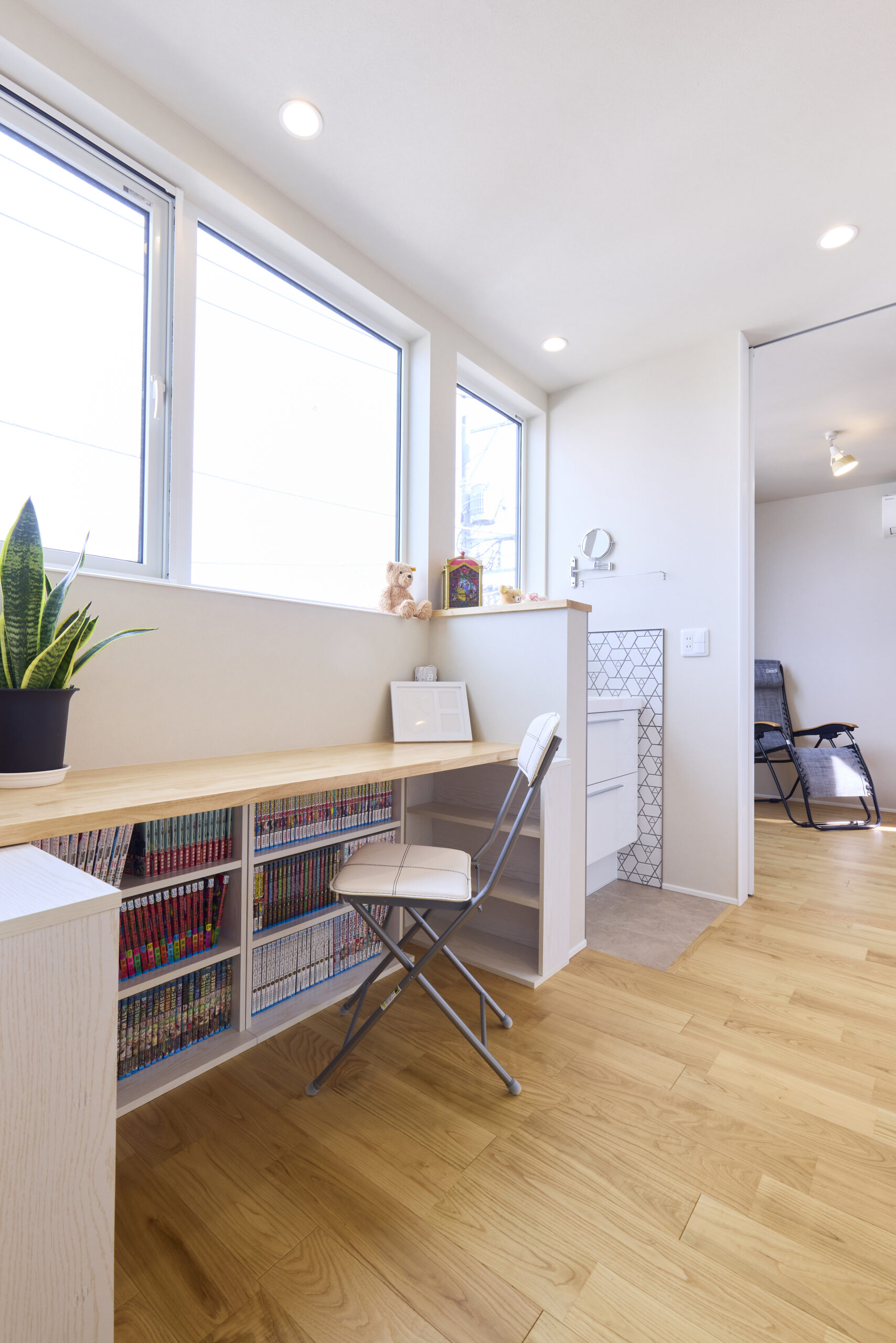 読書スペース・洗面